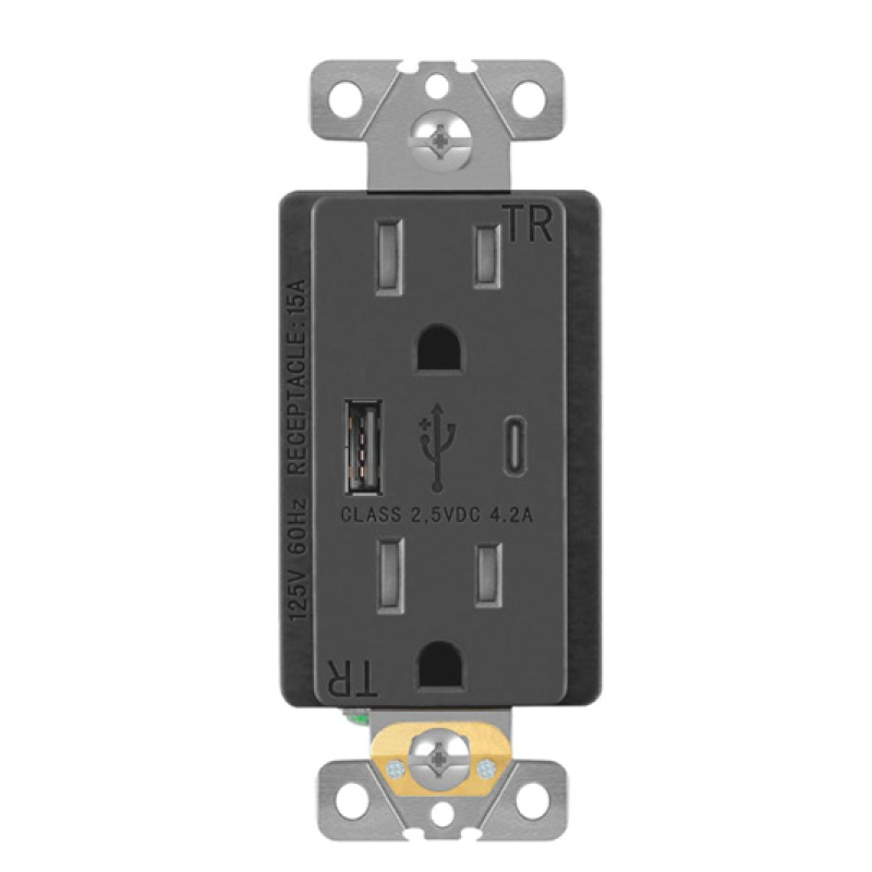 Professional China Switch&Socket - YUANKY USB charger outlet 3.1A 3.6A 4.2A 5V type A type C QC3.0 dual USB ports TR WR receptacles – Hawai