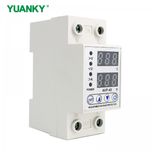 YUANKY Single Digital Dual Display Adjustable Voltage Protector AC