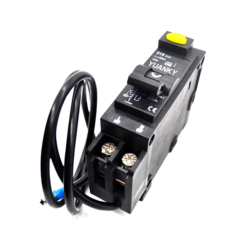 Cheapest Price Test Machine - RCBO 1P+N 6-40a mini Residual Current Breaker Overload Black RCBO circuit breaker – Hawai