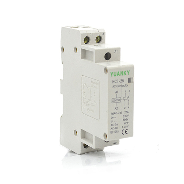 Wholesale Price Time Lag Relay - Wholesale 230V 400V HC1 Series Electrical 2 pole 20-60A types AC power contactor – Hawai