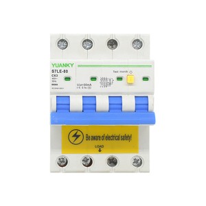 RCBO 4 Pole Electrical Series Rcbo Residual Current Breaker Overload