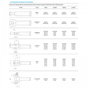 Insulator high voltage 500KV Suspension composite Insulator