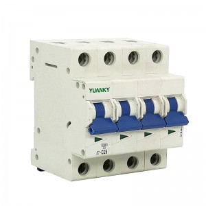 MCB short circuit Protection 1P 2P 3P 4P 6A to 63A Miniature Circuit Breaker