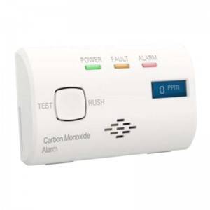Carbon monoxide alarm OEM  built-in lithium battery electrochemical carbon monoxide alarm with LCD display