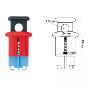 YUANKY mini circuit breaker lockout series easy to install mcb safety padlock