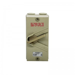 Switch industrial control 20a-80a ukf series Weather profected Isolating switch