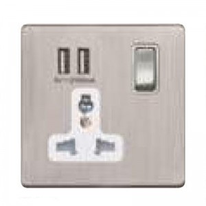 sockets with  USB charger 13A 1 gang 2gang switched SP socket+USB outlet