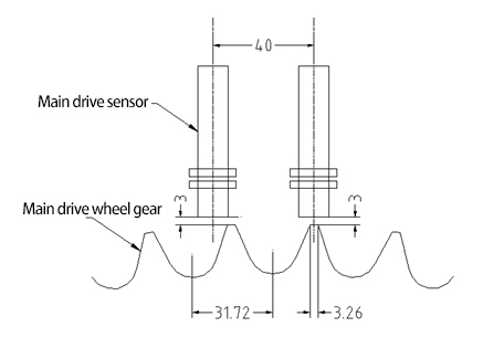 Debugging of Otis escalator main driving wheel speed sensor