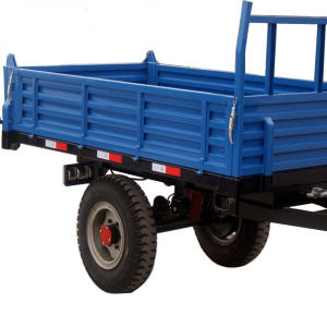 Agricultural hydraulic farm tractor tipping trailer