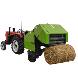 Small round hay baler price atv pine straw grass roll mini round hay baler machine