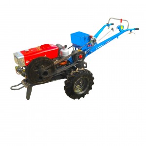 Cost-effective China price cultivators hand tractors 15hp 18hp 20hp two wheel mini walking tractor for sale