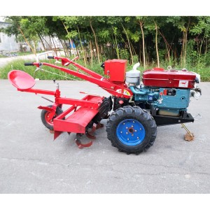 Agriculture machinery equipment 20hp diesel farm walking tractors with rotary tillage machine