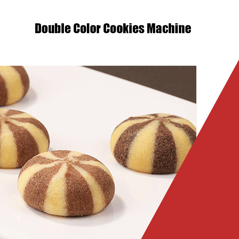 Chocolate Double Color StripCookies Machine (3)