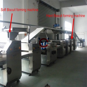 Semi or full automatic hard biscuit making machine and soft biscuit production line
