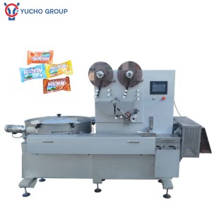 Hard candy toffee candy packing wrapping machine