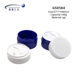 Plastic Customized Round Cosmetic Eye Mask Cream jar