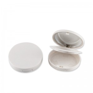Double Layers Compact Face Powder Case With Mirror