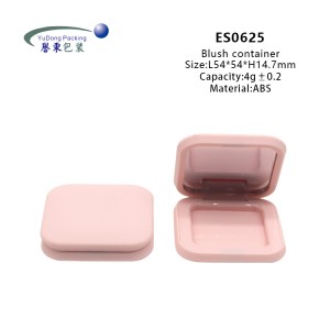 4g Pink Blush Box With Mirror Cosmetic Packaging