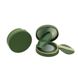15g Green Highquality Air Cushion Case With Puff Cosmetic Packaging
