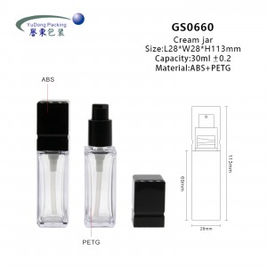 Clear Empty 30ml Bottles Cosmetic Plastic Pump Bottles For Skincare