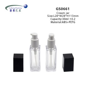 Empty Clear 30ml Bottles Cosmetic Plastic Pump Bottles For Skincare