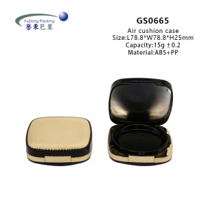 Square Custom Air Cushion Compact Concealer 15g Powder Packaging