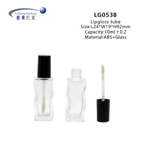 Custom Label 10ml Clear Glass Lip Gloss Tubes 2023 Cosmetic Packaging