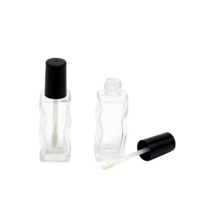 Custom Label 10ml Clear Glass Lip Gloss Tubes 2023 Cosmetic Packaging