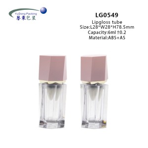 2023 Pink Color Wholesale 6ml Empty Customized Lip Gloss Tubes