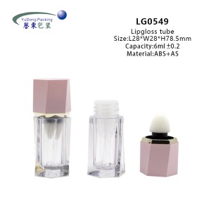 2023 Pink Color Wholesale 6ml Empty Customized Lip Gloss Tubes