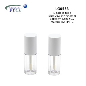 Empty Wholesale Clear Custom Logo 3.5ml Lip Gloss Tubes Cosmetic Packaging