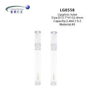 Slim Clear 2.4ml Lip Gloss Tubes Cosmetic Packaging