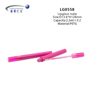 Wholesale Lip Gloss Custom Label 2.2ml Pink Lip Gloss Tubes 2023 Cosmetic Packaging