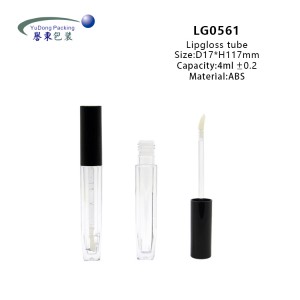 Empty Lip Gloss Custom Label 4ml Black Lip Gloss Tubes 2023 Cosmetic Packaging