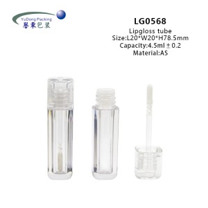 Empty Logo plastic tubes 4.5ml Lip Gloss Tubes 2023 Cosmetic Packaging