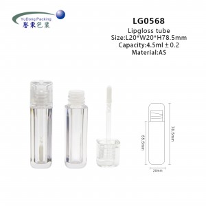 Empty Logo plastic tubes 4.5ml Lip Gloss Tubes 2023 Cosmetic Packaging