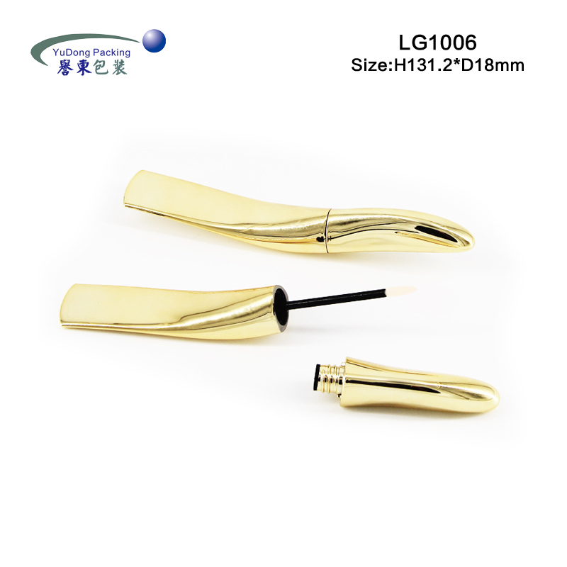 China wholesale Lipgloss Tube - Linear Design Irregular Gold Eyeliner Bottle – Yudong