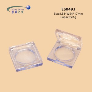 Single PETG PCR Clear Eyeshadow Case
