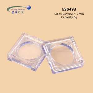 Single PETG PCR Clear Eyeshadow Case