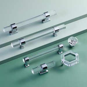 High Quality Material Acrylic Drawer Handle Easy For Installation