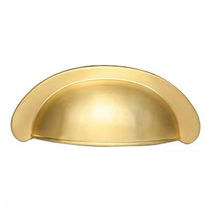 Gold Cup Drawer Pulls Kitchen Cabinet Handle