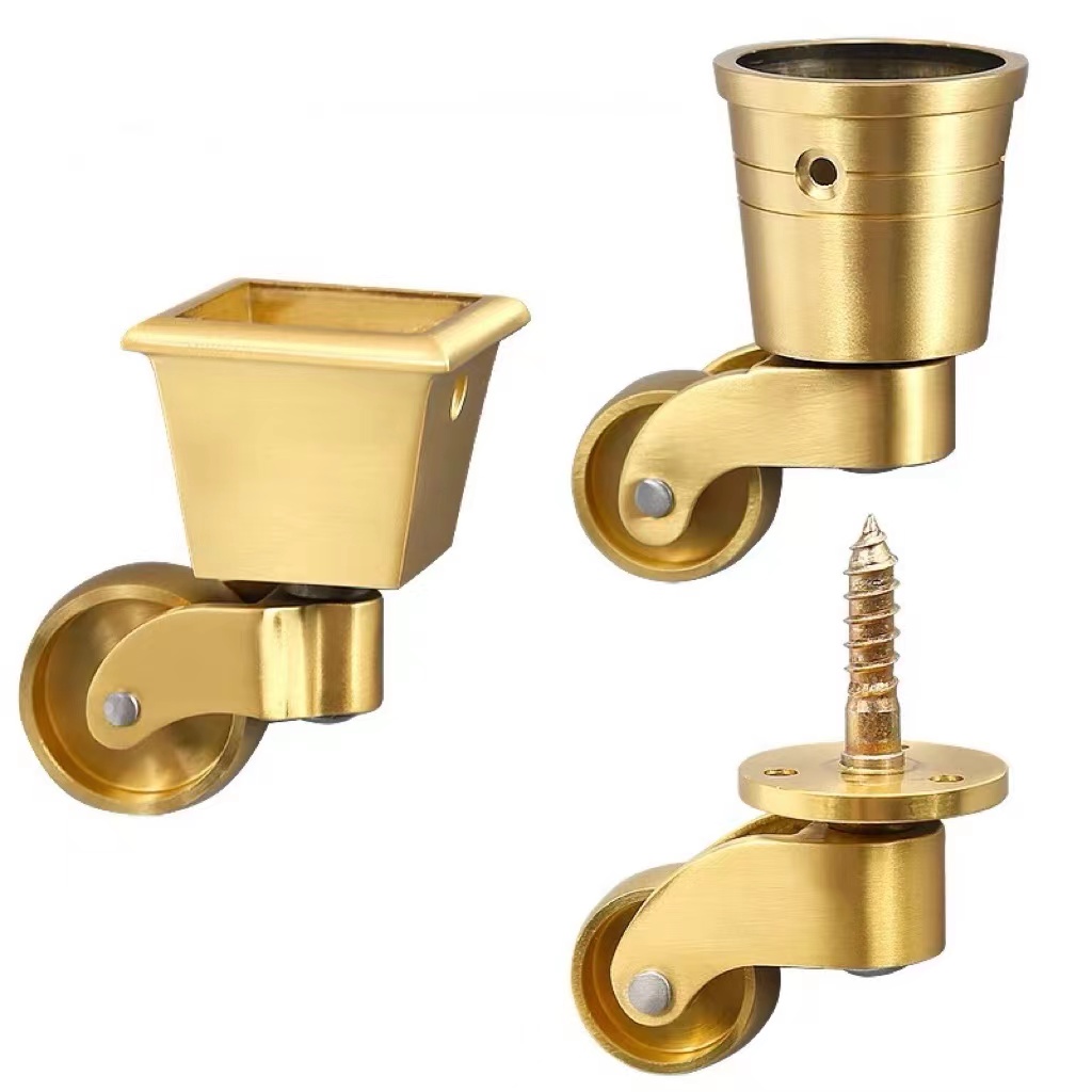 Wholesale Sofas Chair Hardware Stability Casters 25mm Mini Ball Brass Caster  Wheel Manufacturer and Supplier