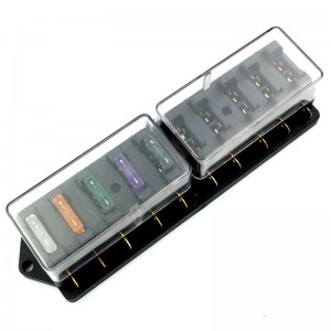 Stock available 10 circuit mini blade 12v fuse holder with high quality for car marine boat