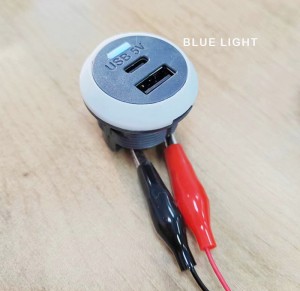 short hidden foot quick charger adapter socket DC 12V 24V 4.8A dual port car usb charger for Mobile Phone