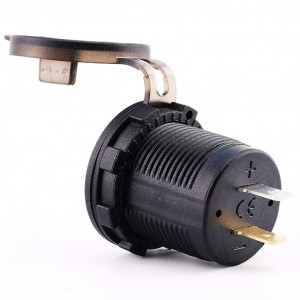 12V USB Outlet QC 3.0 Dual USB Car Charger with LED Voltmeter ON / OFF Switch Fast Charger for Car Boat Marine ATV Truck