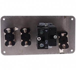 4 gang Toggle switch RACING PANEL 12V WITH ENGINE START AIRCRAFT TYPE