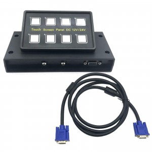 8 Way Blue Led Capacitive Touch Screen Switch Panel Box