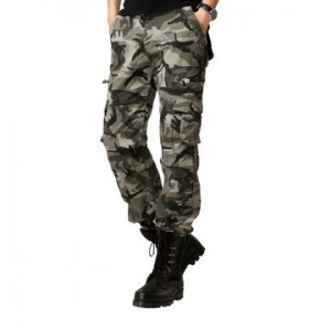 Street camouflage men’s overalls with loose fit feet