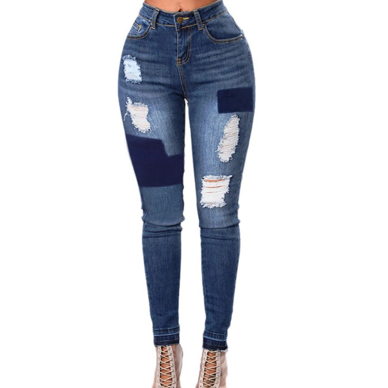 High Stretch Waist Women Skinny Jeans  (1)