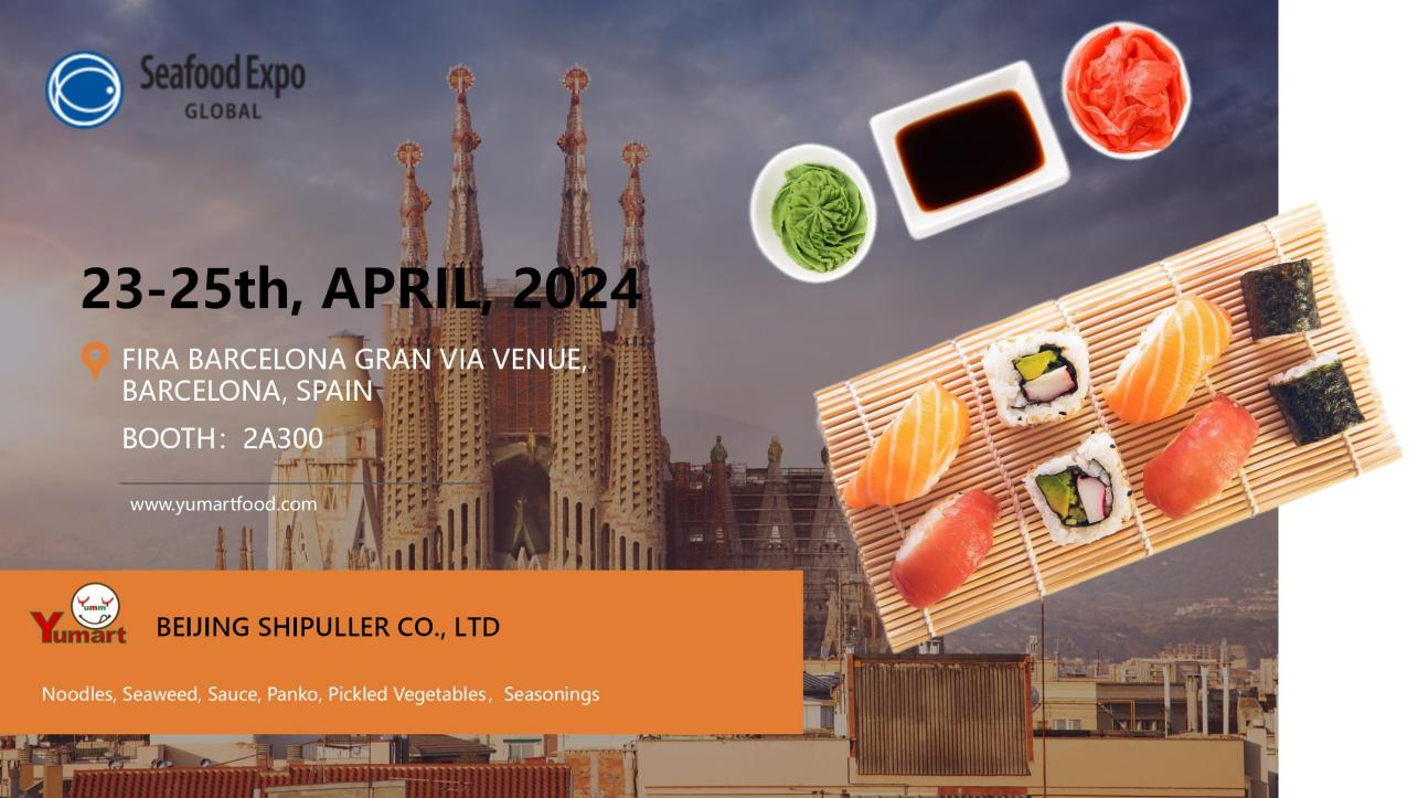 Invitation of Seafood Expo Barcelona on April 23th